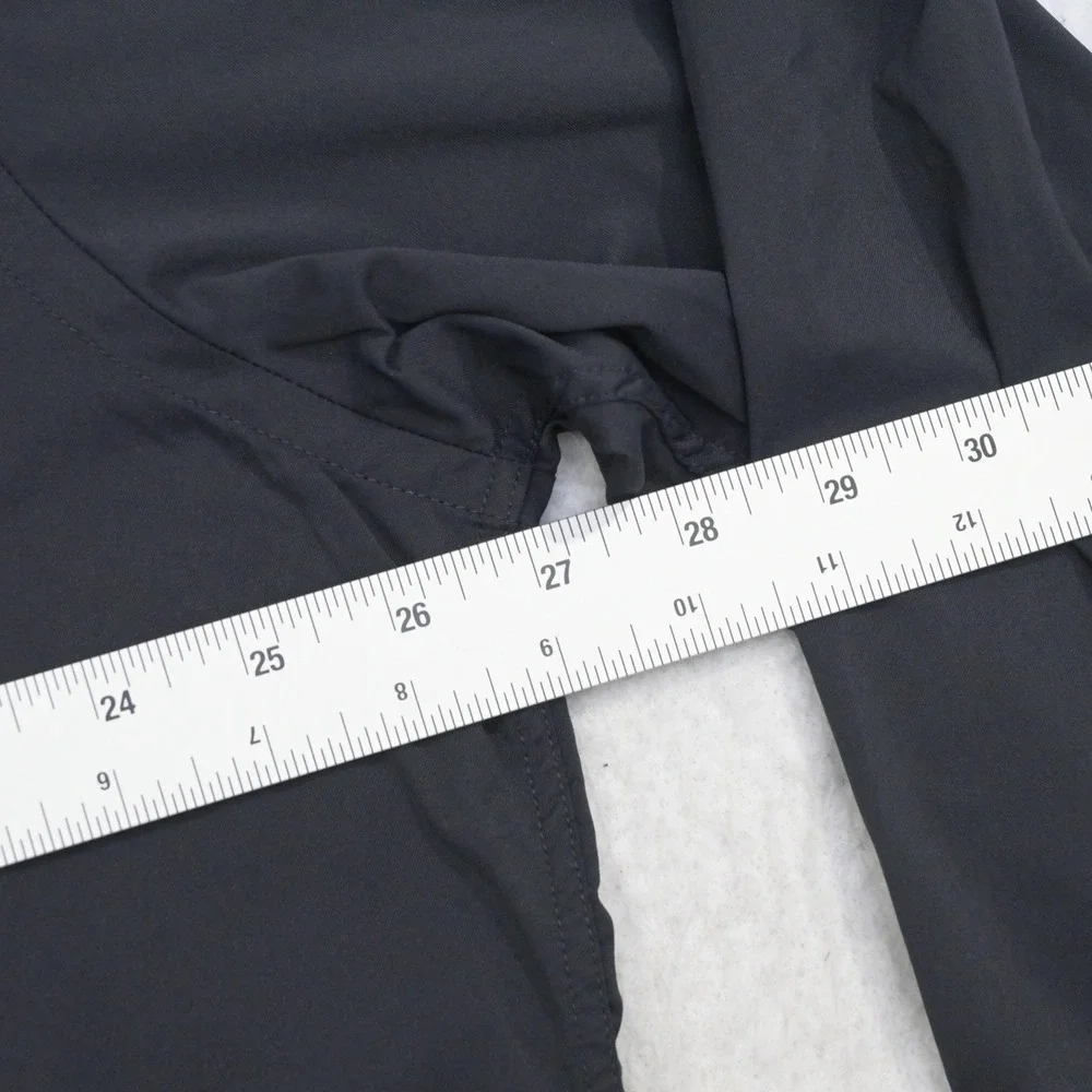 UNTUCKit Button Up Dress Shirt Mens 3XL Black Long Sleeve Nylon Stretch Wicking